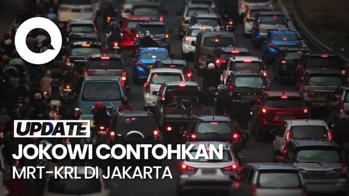 Singgung Macet Hampir di Semua Kota, Jokowi Dorong Transportasi Massal