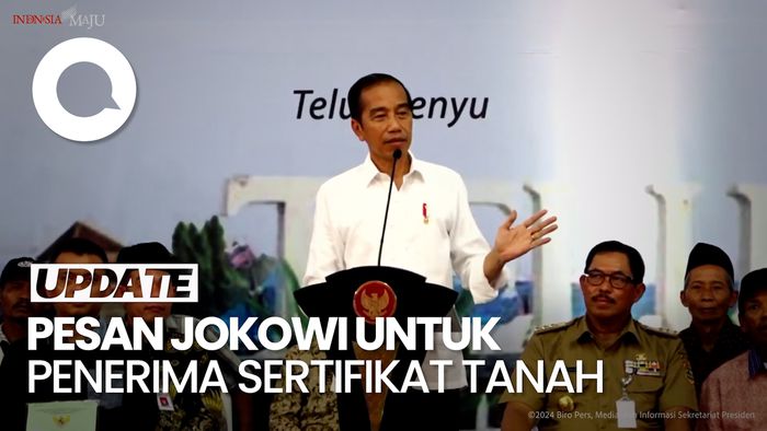 Bagikan 2.000 Sertifikat Tanah, Jokowi Pesan Jangan Dipakai Beli Mobil