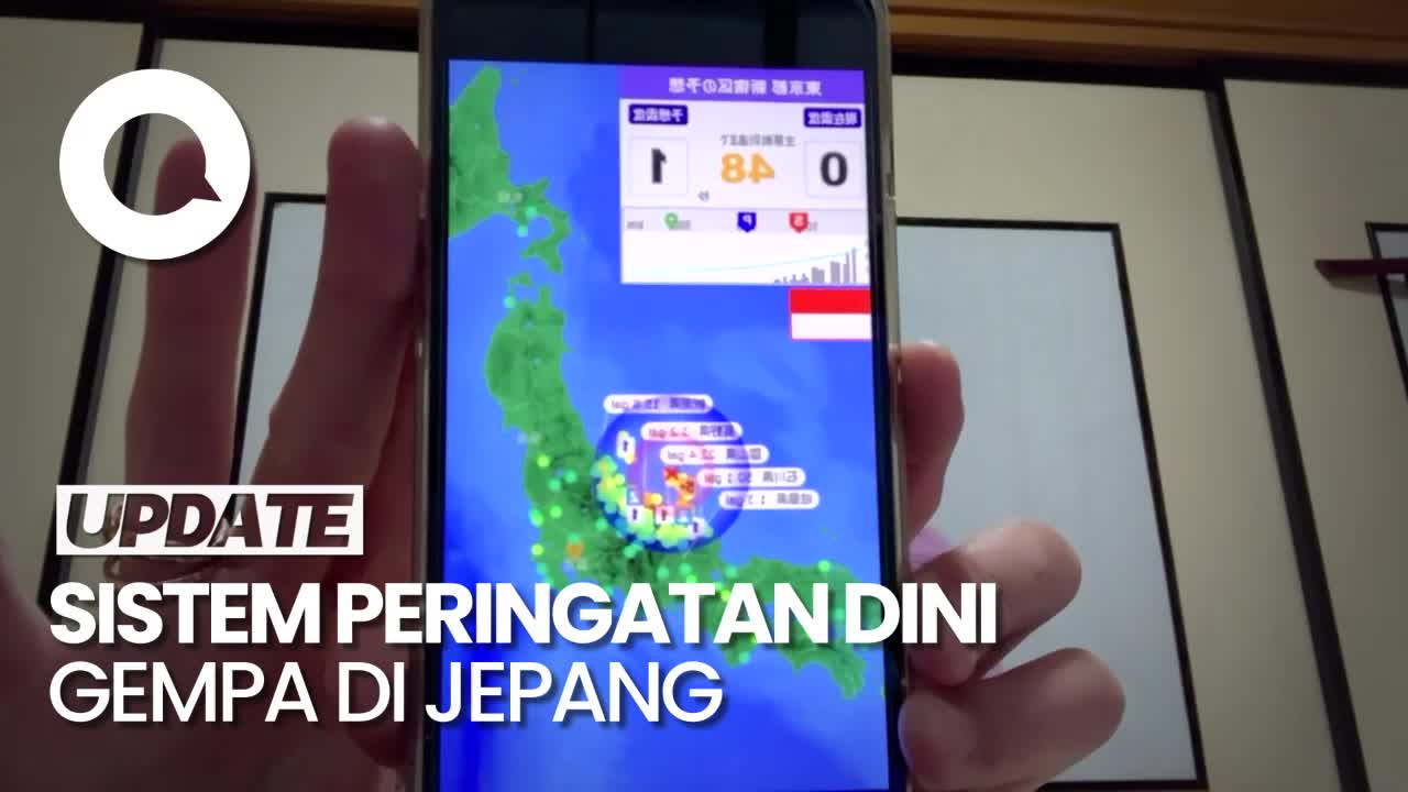 Momen Warga Jepang Dapat Peringatan Dini Sesaat Sebelum Gempa M 7,5