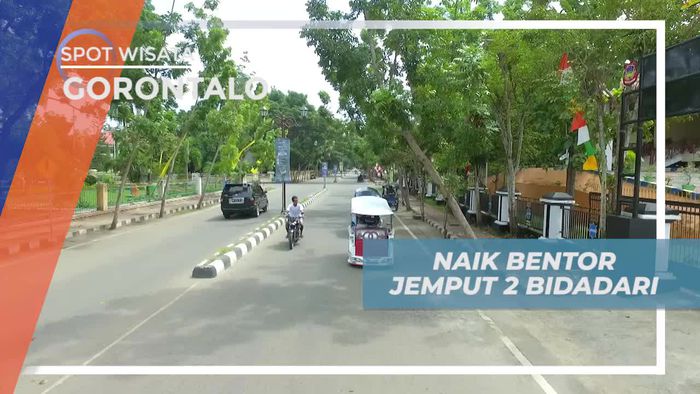 Naik Bentor Menjemput Dua Pemenang Kuis Oceania di Gorontalo