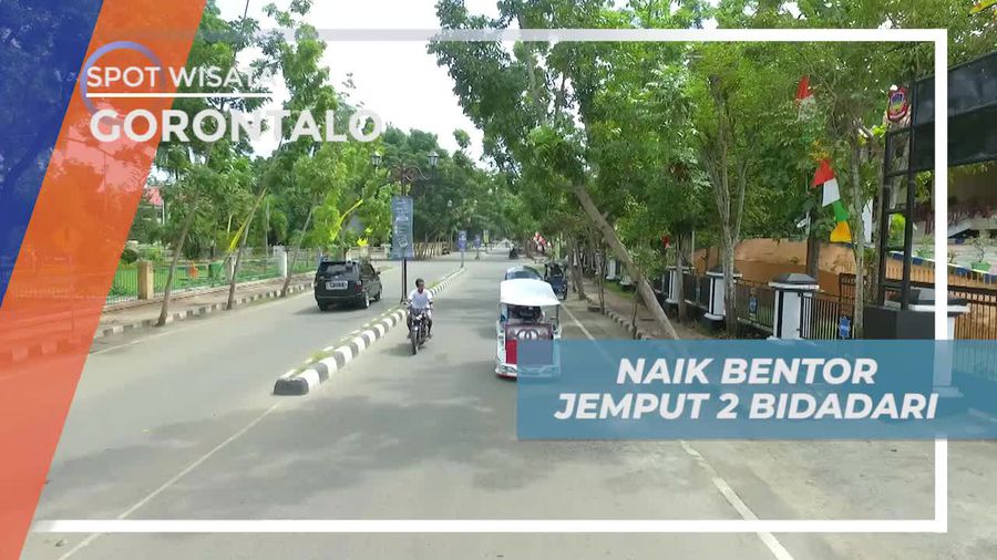 Naik Bentor Menjemput Dua Pemenang Kuis Oceania di Gorontalo