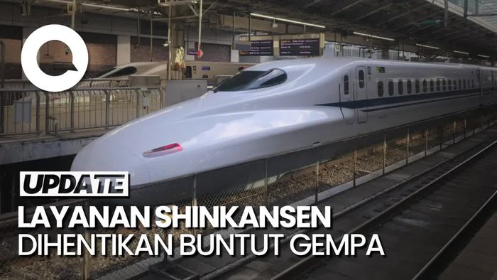 Layanan Kereta Shinkansen Dihentikan Imbas Gempa Jepang