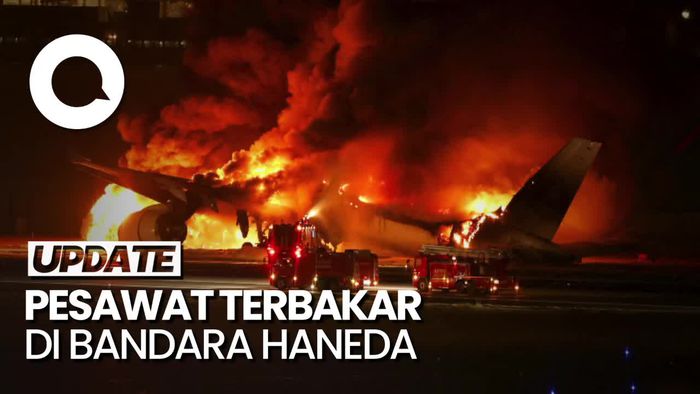 Fakta-fakta Pesawat Japan Airlines Tabrakan dan Terbakar di Bandara Haneda