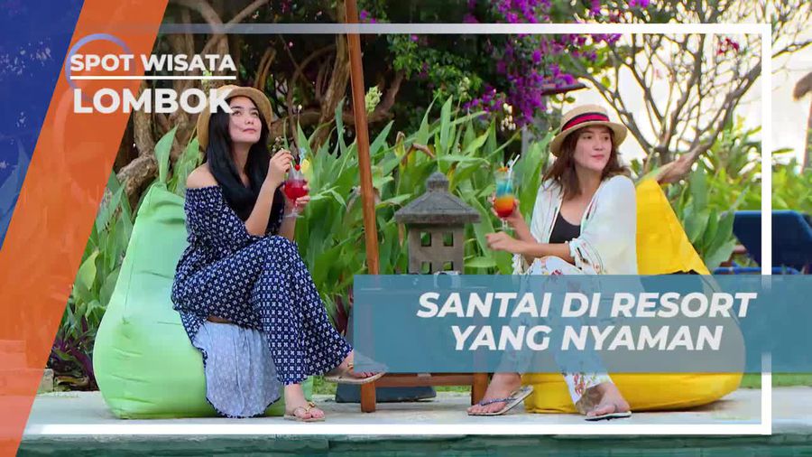 Bersantai Menikmati Minuman Segar di Resort Nyaman Lombok