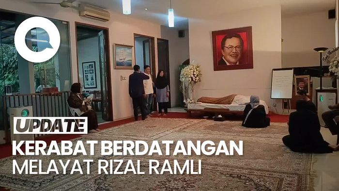 Suasana Terkini Rumah Duka Eks Menko Maritim Rizal Ramli