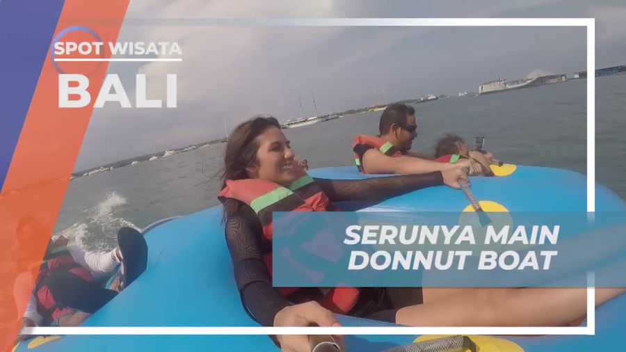 Keseruan Memacu Adrenalin Dengan Main Donut Boat di Bali
