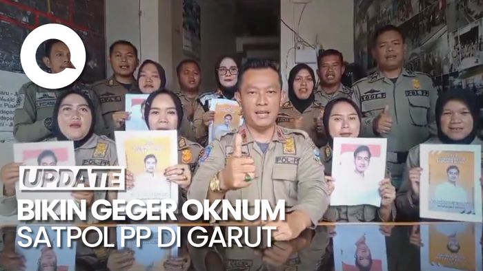 Heboh Aksi Sejumlah Oknum Satpol PP Garut Deklarasi Dukung Gibran