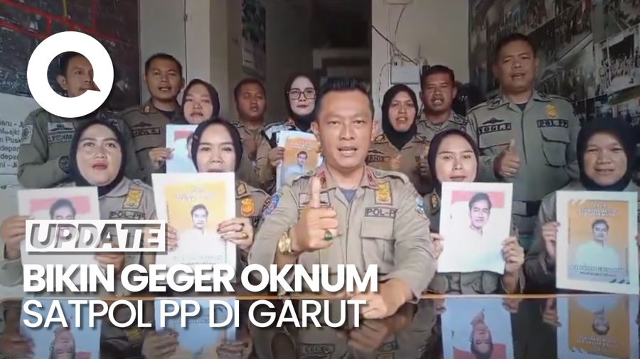 Heboh Aksi Sejumlah Oknum Satpol PP Garut Deklarasi Dukung Gibran