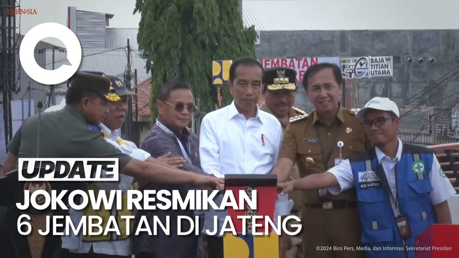 Jokowi Resmikan 6 Jembatan di Lintas Utara Senilai Rp 292 Miliar