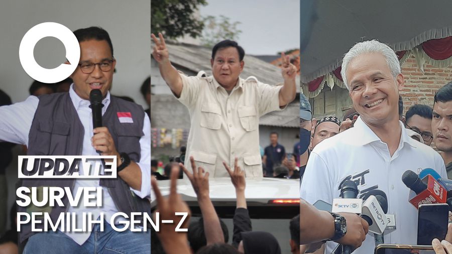 Survei ASI di Gen-Z: Ganjar-Mahfud 34,9%, Prabowo-Gibran 33,1%, AMIN 26,1%