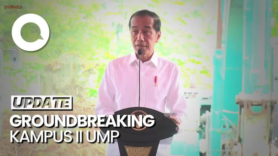 Jokowi Buka Groundbreaking Kampus II UMP, Bicara Bonus Demografi