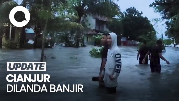 Banjir Landa Cianjur, Ratusan Rumah Terendam-Warga Ngungsi