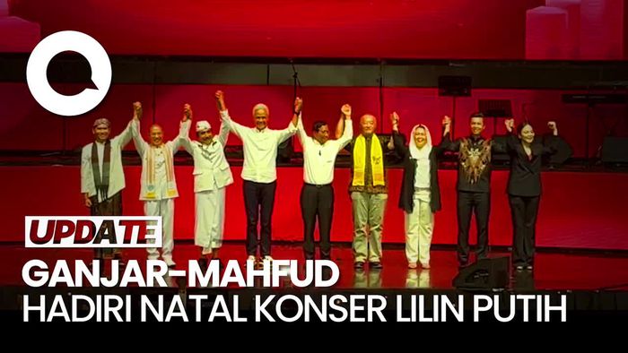 Momen Ganjar-Mahfud Hadiri Perayaan Natal Konser Lilin Putih