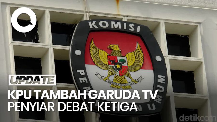 Selain MNC, KPU Tambah Garuda TV Jadi Penyiar Debat Ketiga Pilpres