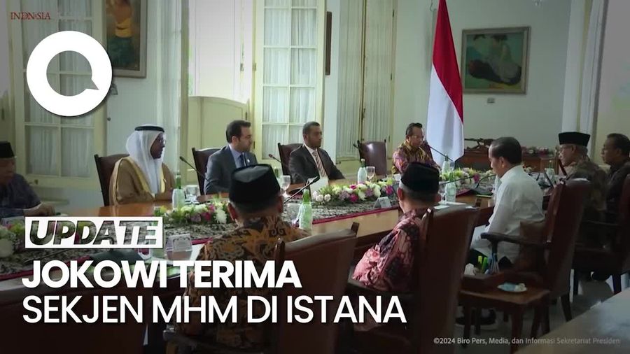 Jokowi Terima Sekjen MHM  Utusan MBZ di Istana, Ini yang Dibahas