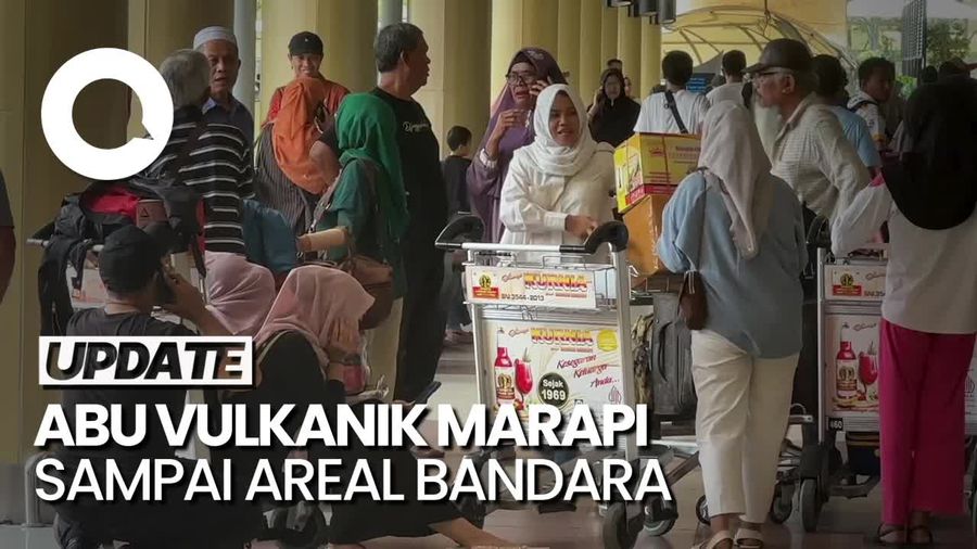Bandara Minangkabau Ditutup Buntut Gunung Marapi Erupsi