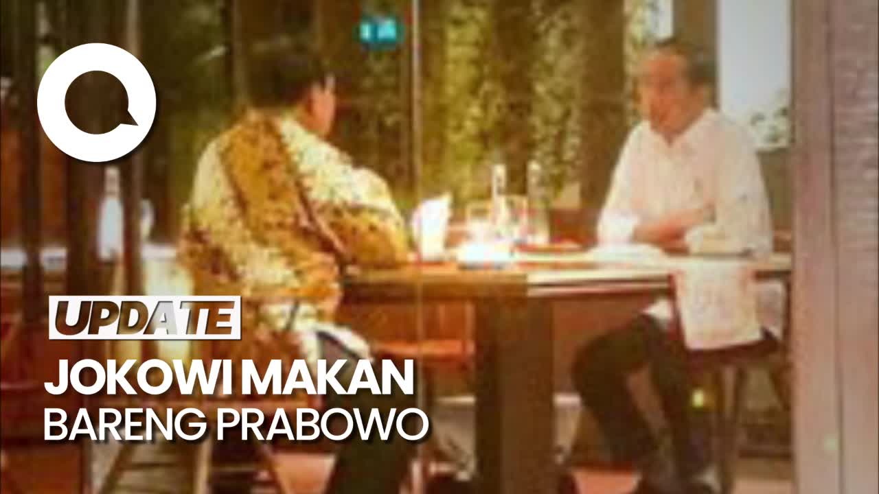 Momen Jokowi Bertemu Empat Mata Dengan Prabowo Sambil Makan Malam