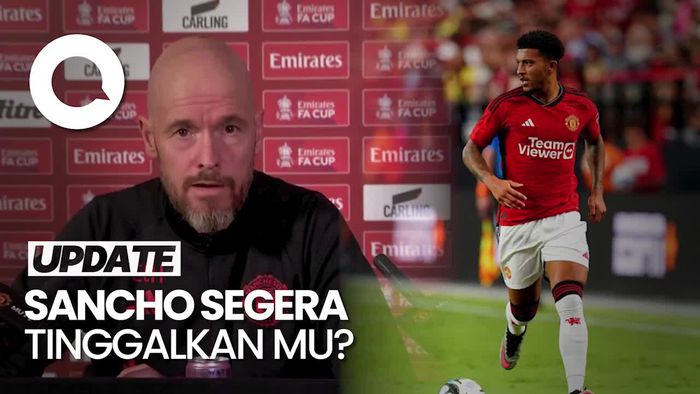 Erik ten Hag Bicara Rumor Kepergian Sancho dari MU