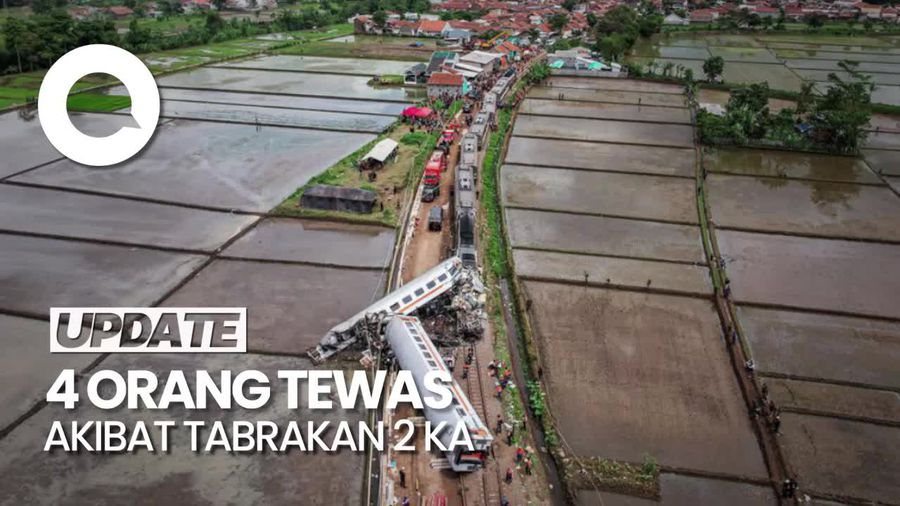 Korban Tewas Kecelakaan KA Turangga dan KA Lokal Jadi 4 Orang