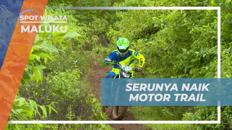 Mencoba Menaklukkan Lintasan Lateri Dengan Motor Trail di Kota Ambon Maluku