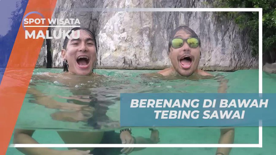 Berenang di Bawah Tebing Sawai, Menyelami Kejernihan Airnya, Pulau Seram Maluku