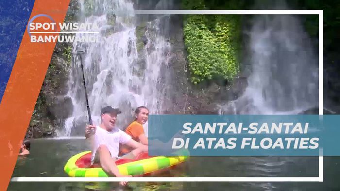 Bersantai Dengan Floaties di Air Terjun Jagir Banyuwangi