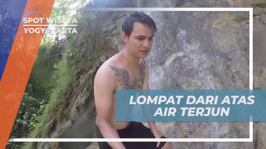 Merasakan Sensasi Melompat Dari Atas Air Terjun Randusari Bantul Yogyakarta