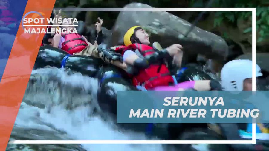 Menerjang Derasnya Arus Sungai Dengan River Tubing, Majalengka