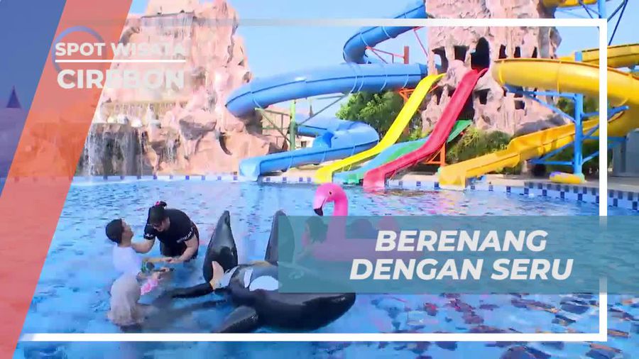 Waterland Cirebon, Bermain Seru Dengan Floaties