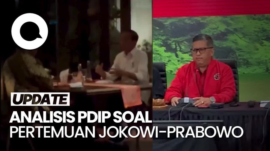 Hasto soal Jokowi Makan Bareng Prabowo: Biar Makin Kuat Blusukannya