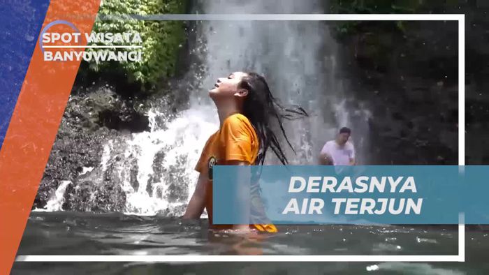 Keseruan Diguyur Derasnya Air Terjun Jagir Banyuwangi