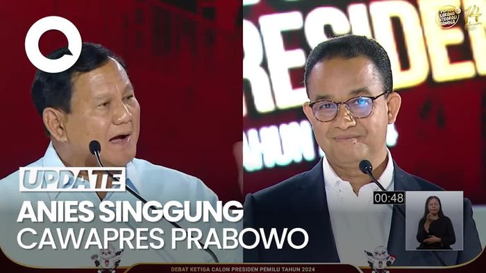 Reaksi Prabowo Saat Anies Singgung Ada Cawapres Langgar Etika