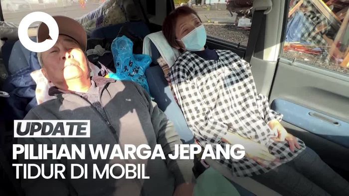 Masih Trauma Akibat Gempa, Warga Jepang Pilih Tidur di Mobil