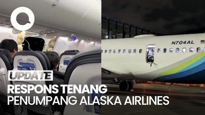 Penumpang Alaska Airlines Tetap Tenang saat Jendela Pesawat Lepas