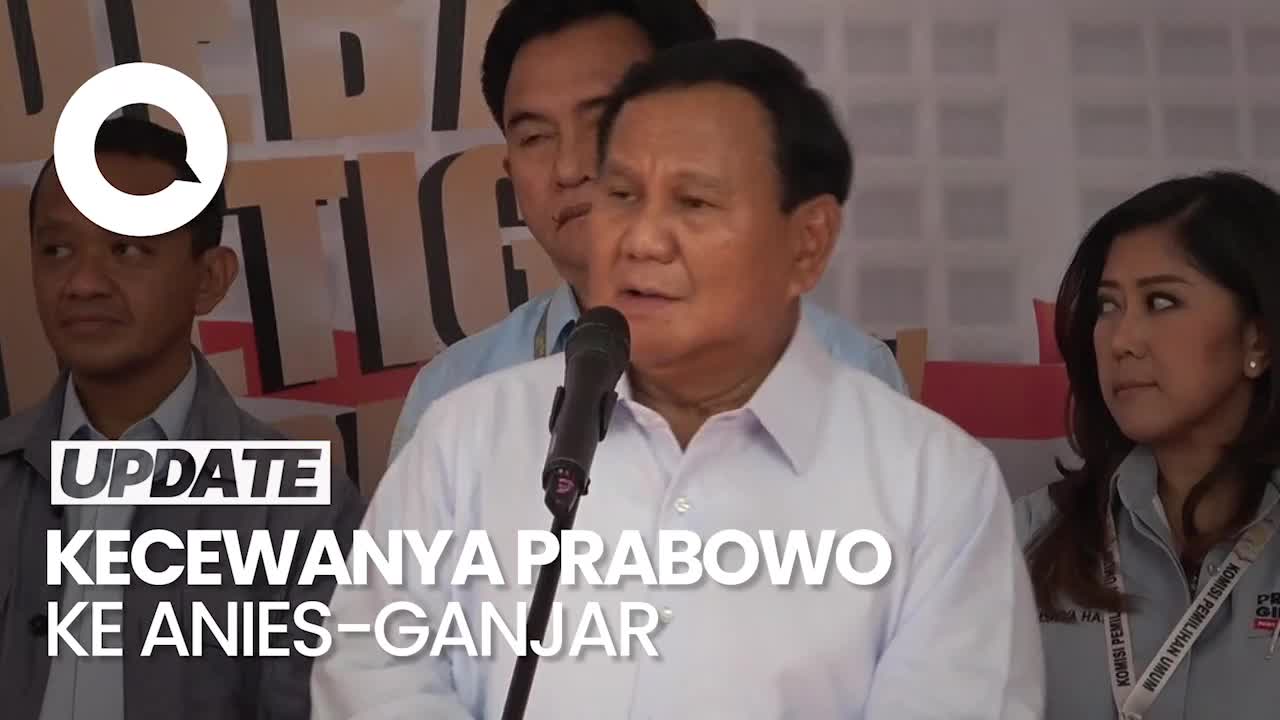 Prabowo Kecewa Ke Anies Ganjar Datanya Banyak Keliru