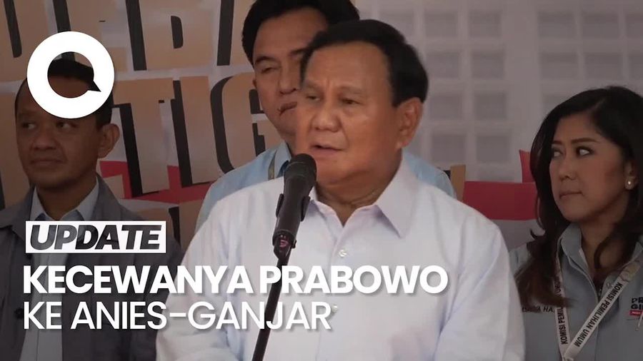 Prabowo Kecewa ke Anies-Ganjar: Datanya Banyak Keliru