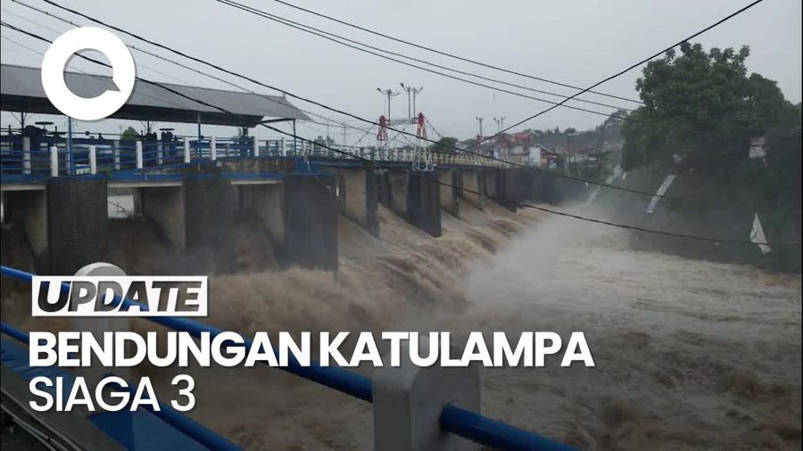 Bendungan Katulampa Siaga 3, Warga Bantaran Ciliwung Diimbau Waspada Banjir