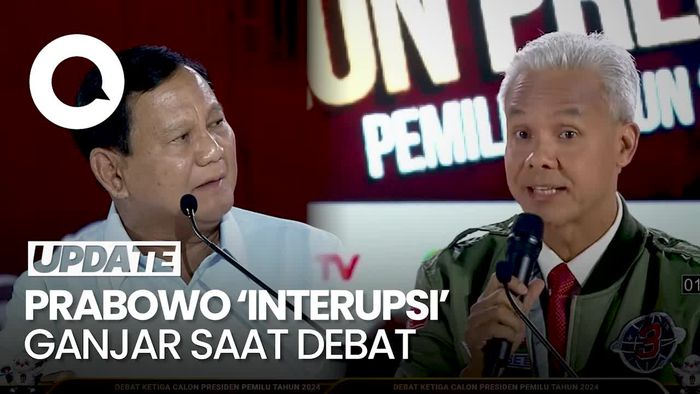 Diganggu Prabowo saat Beri Penjelasan, Ganjar: Debat Sebenarnya Ya Seperti Ini