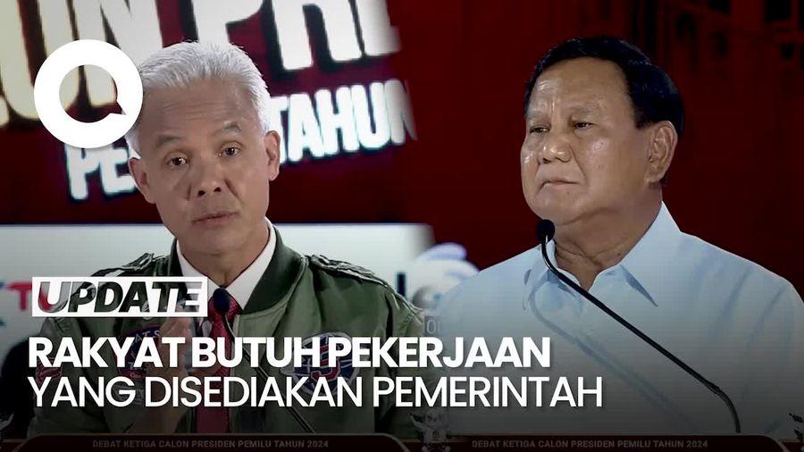 Prabowo Bicara Pimpin Selatan-selatan, Ganjar Singgung soal Nikel-Lapangan Kerja