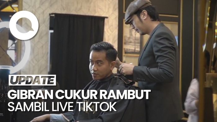 Momen Gibran Mau Potong Rambut Gaya Mullet Jelang Debat Pilpres 