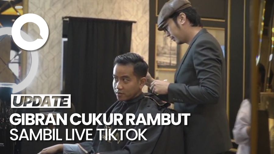 Momen Gibran Mau Potong Rambut Gaya Mullet Jelang Debat Pilpres 