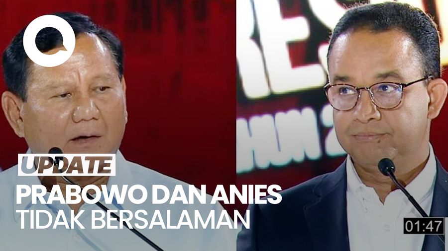Prabowo dan Anies Tidak Salaman Seusai Debat Ketiga Pilpres