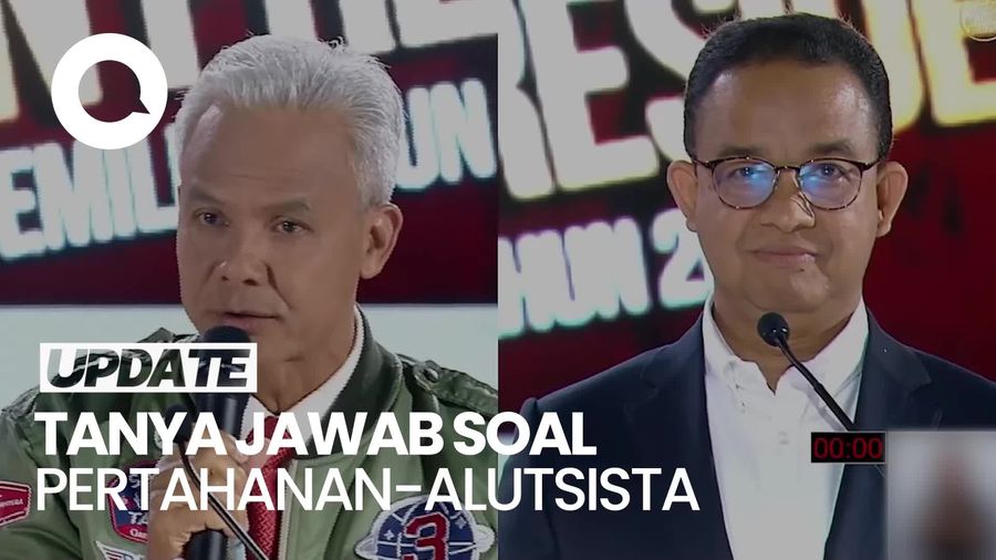 Ganjar-Anies Tanya-Jawab soal Pertahanan-Alutsista