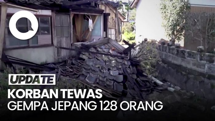 Korban Tewas Gempa Jepang Tambah Jadi 128 Jiwa, 195 Orang Hilang