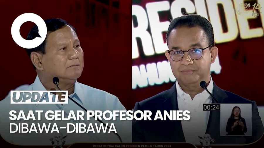 Setidaknya 4 Kali Prabowo Panggil Anies Profesor