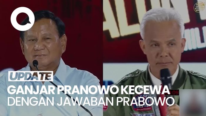 Momen Ganjar Kecewa ke Prabowo gegara Tak Menjawab Pertanyaannya