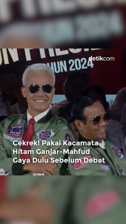 Gaya Ganjar-Mahfud Sebelum Mulai Debat