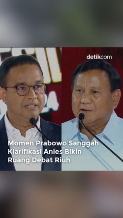 Momen Prabowo Potong Omongan Anies
