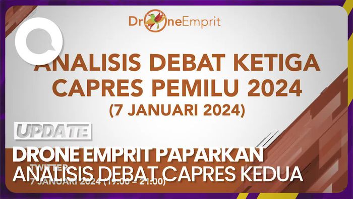 Hasil Analisis Drone Emprit di Debat Ketiga Pilpres 2024