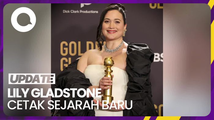 Lily Gladstone Jadi Aktris Asli Amerika Pertama yang Menang di Golden Globe